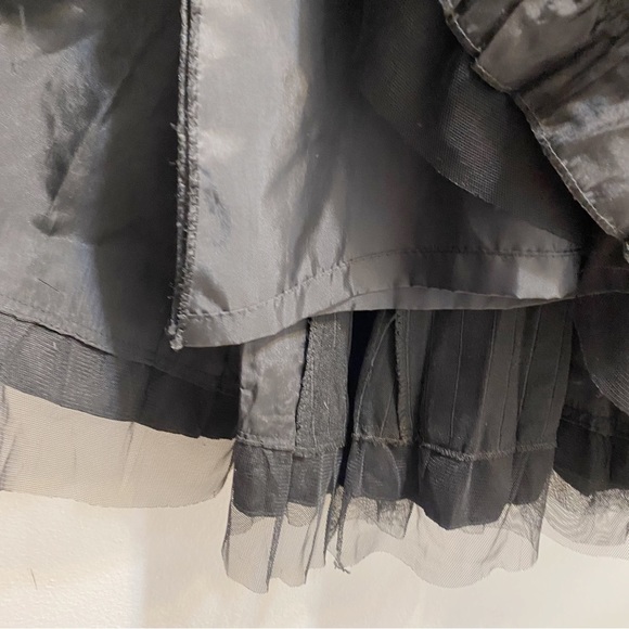 SeVilla Canada Black Gray Goth Punk Pleated Skirt 8 - Picture 7 of 7